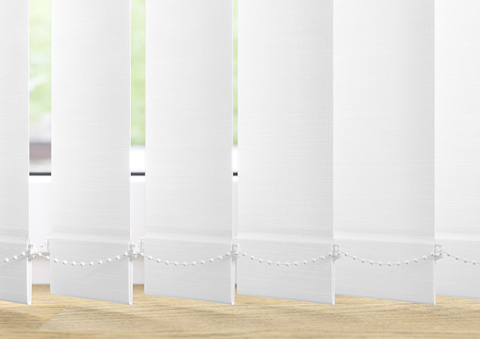 Amalfi, Linen White - Vertical Blind - Image 4